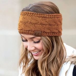 Sherpa lined ultra soft cable knit womens Headwrap headband warmer